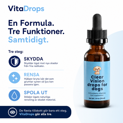 Stötta Din Hunds Syn Inifrån — Innan Problemen Förvärras, VitaDrops™